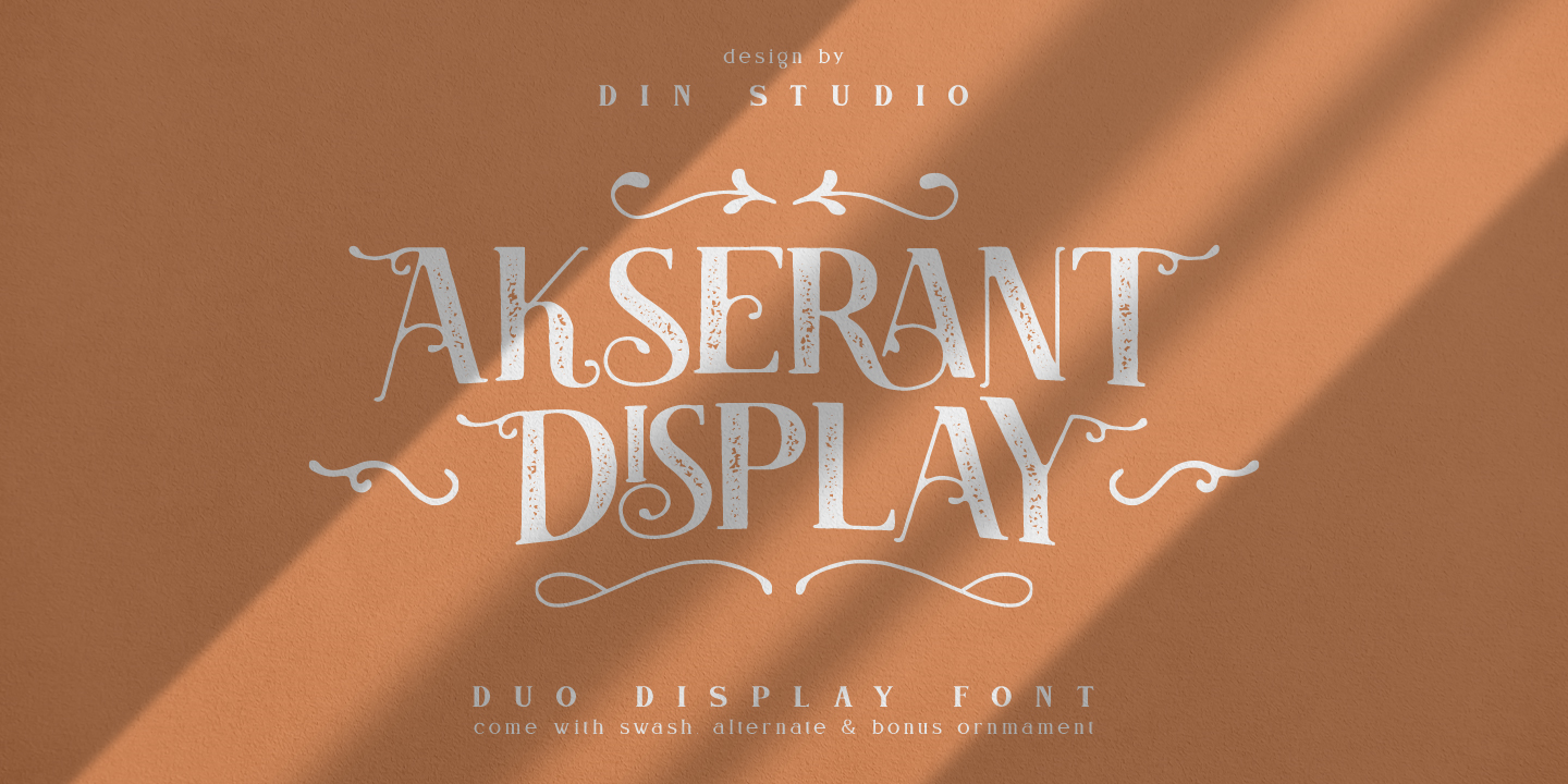 Akserant Display Clean Font preview